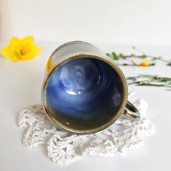 1960s Vintage Wade Pottery Irish Porcelain Hunting Scene Dog Mug Shamrock Trim - Picture 5 of 14